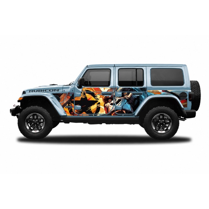 Panele ochronne 45gorilla na stałe – Jeep Wrangler JL Unlimited 4D - ujęcie 4