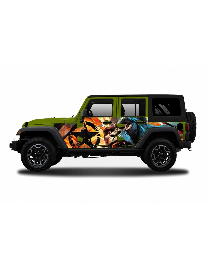 Panele ochronne 45gorilla na stałe – Jeep Wrangler JK Unlimited 4D