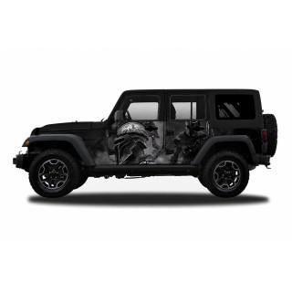 Panele ochronne 46grecko na stałe – Jeep Wrangler JK Unlimited 4D - ujęcie 2