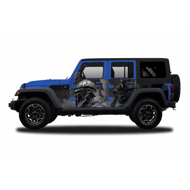 Panele ochronne 46grecko na stałe – Jeep Wrangler JK Unlimited 4D - ujęcie 3