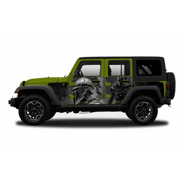 Panele ochronne 46grecko na stałe – Jeep Wrangler JK Unlimited 4D - ujęcie 4