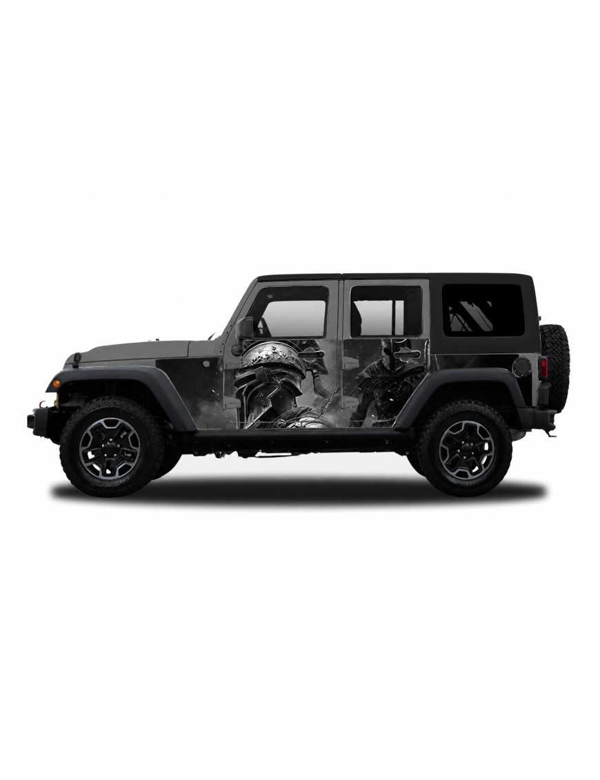 Panele ochronne 46grecko na stałe – Jeep Wrangler JK Unlimited 4D