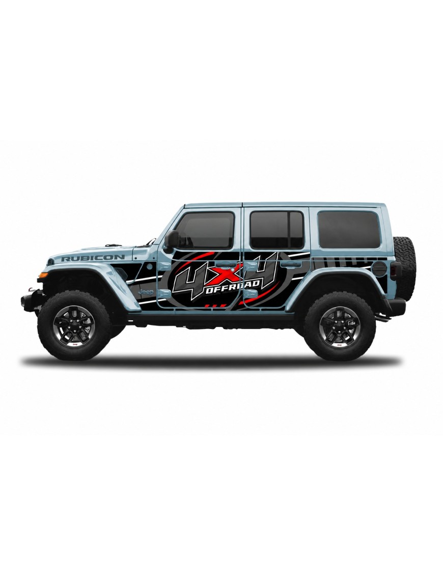Panele ochronne 47offroad na stałe – Jeep Wrangler JL Unlimited 4D