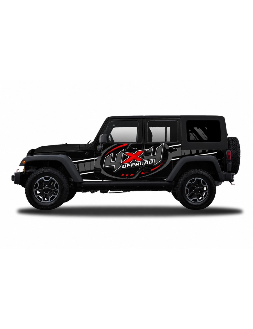 Panele ochronne 47offroad na stałe – Jeep Wrangler JK Unlimited 4D