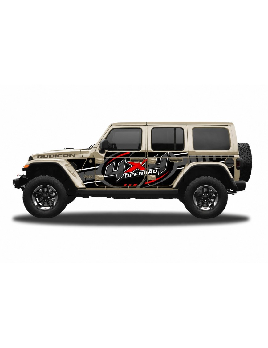 Panele ochronne 47offroad na stałe – Jeep Wrangler JL Unlimited 4D