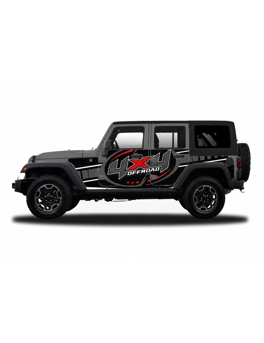 Panele ochronne 47offroad na stałe – Jeep Wrangler JK Unlimited 4D