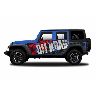 Panele ochronne 48offroad na stałe – Jeep Wrangler JK Unlimited 4D - ujęcie 2