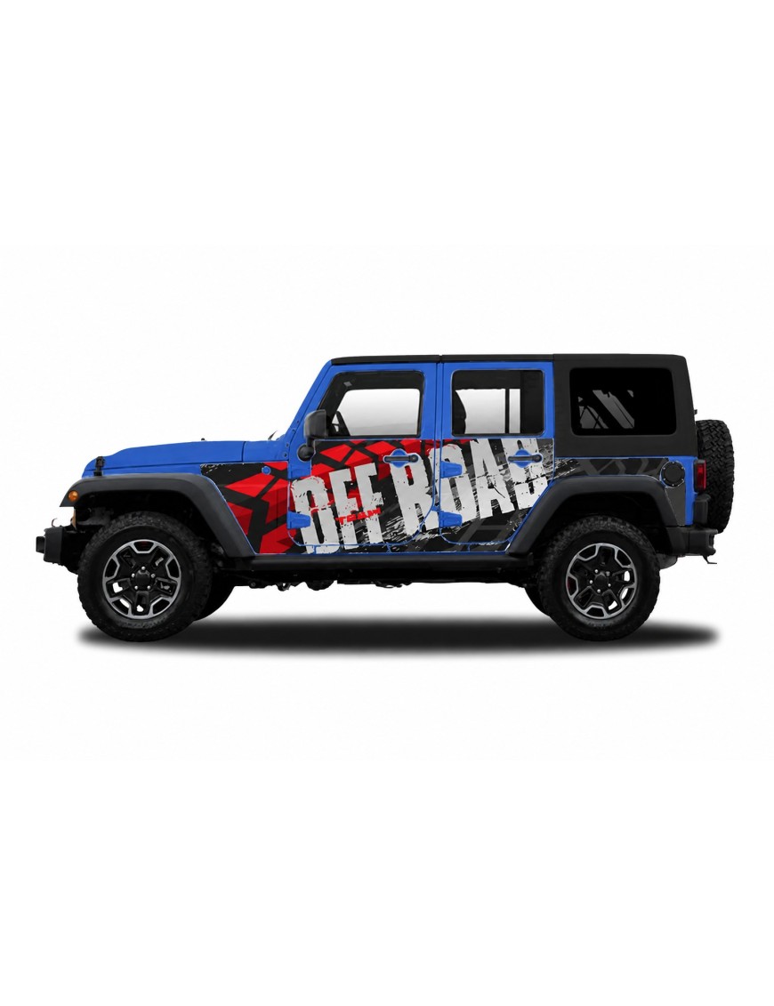 Panele ochronne 48offroad na stałe – Jeep Wrangler JK Unlimited 4D