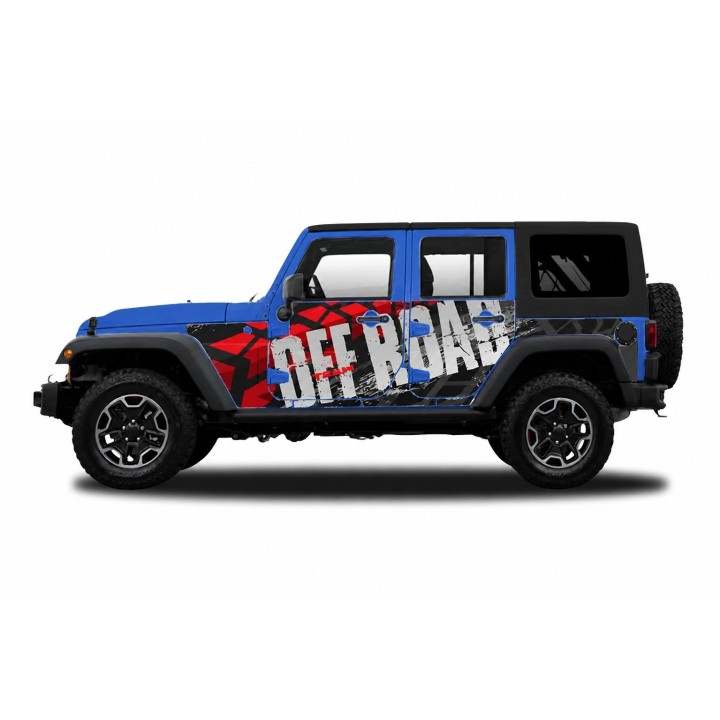 Panele ochronne 48offroad na stałe – Jeep Wrangler JK Unlimited 4D - ujęcie 2