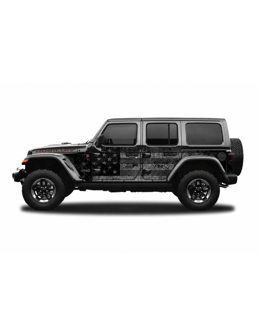 Panele ochronne 4flagUSA na stałe – Jeep Wrangler JL Unlimited 4D