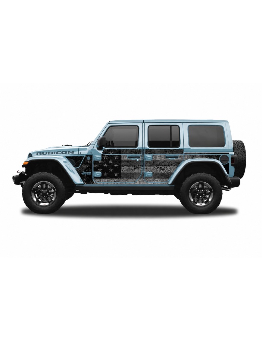 Panele ochronne 4flagUSA na stałe – Jeep Wrangler JL Unlimited 4D