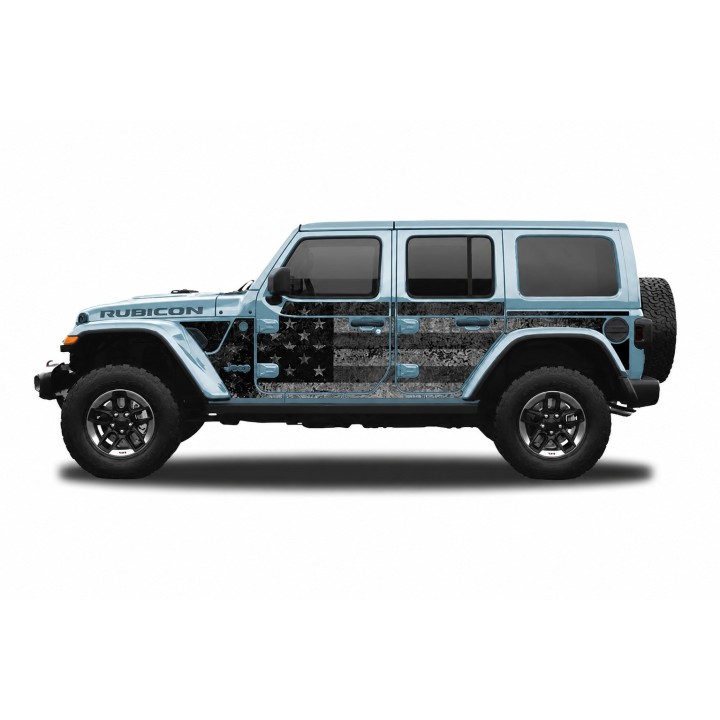 Panele ochronne 4flagUSA na stałe – Jeep Wrangler JL Unlimited 4D - ujęcie 4