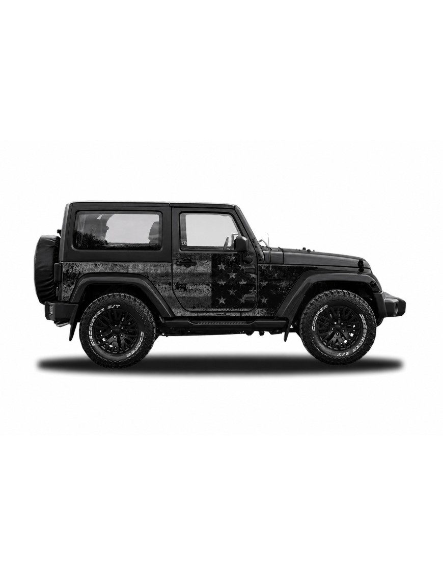 Panele ochronne 4flagUSA na stałe – Jeep Wrangler JK 2D