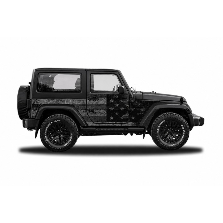 Panele ochronne 4flagUSA na stałe – Jeep Wrangler JK 2D - ujęcie 2