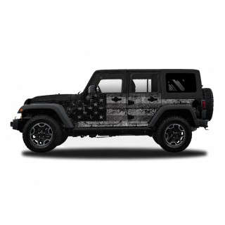 Panele ochronne 4flagUSA na stałe – Jeep Wrangler JK Unlimited 4D - ujęcie 2