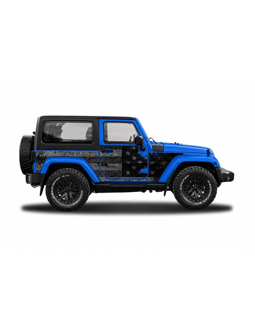 Panele ochronne 4flagUSA na stałe – Jeep Wrangler JK 2D