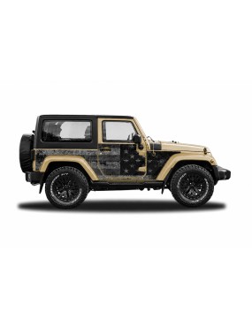 Panele ochronne 4flagUSA na stałe – Jeep Wrangler JK 2D