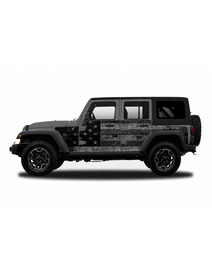 Panele ochronne 4flagUSA na stałe – Jeep Wrangler JK Unlimited 4D