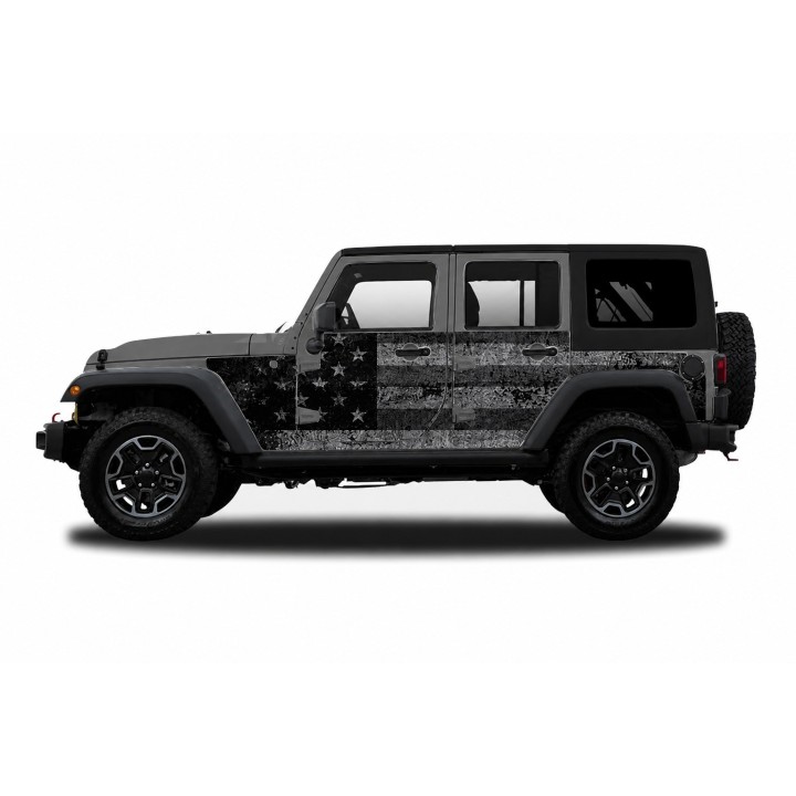 Panele ochronne 4flagUSA na stałe – Jeep Wrangler JK Unlimited 4D - ujęcie 5