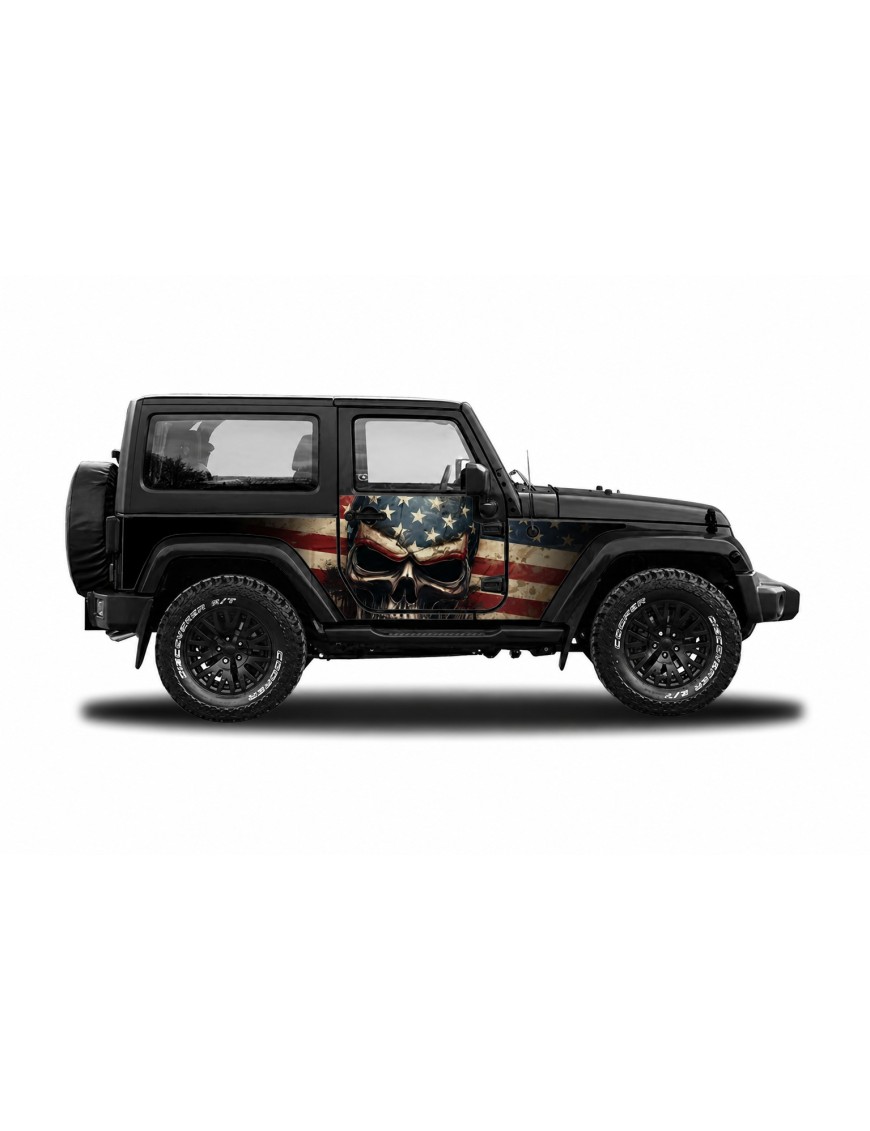 Panele ochronne 5skull Jeep Wrangler JK 2D — na stałe