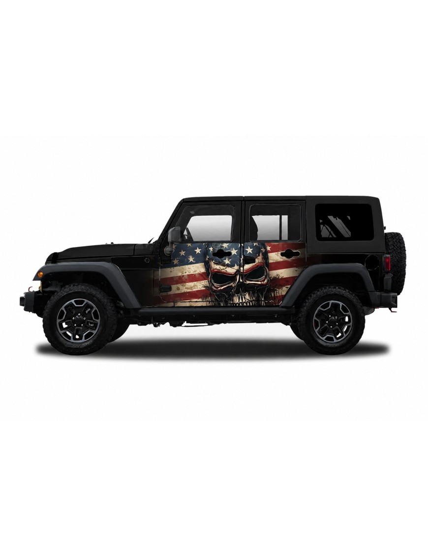 Panele ochronne 5skull Jeep Wrangler JK Unlimited 4D — na stałe