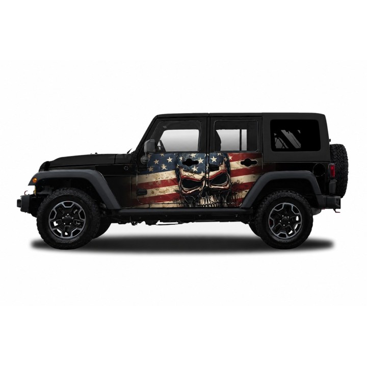 Panele ochronne 5skull Jeep Wrangler JK Unlimited 4D — na stałe - ujęcie 2