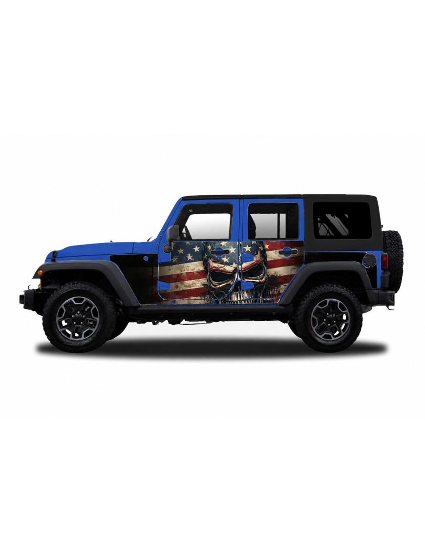 Panele ochronne 5skull Jeep Wrangler JK Unlimited 4D — na stałe