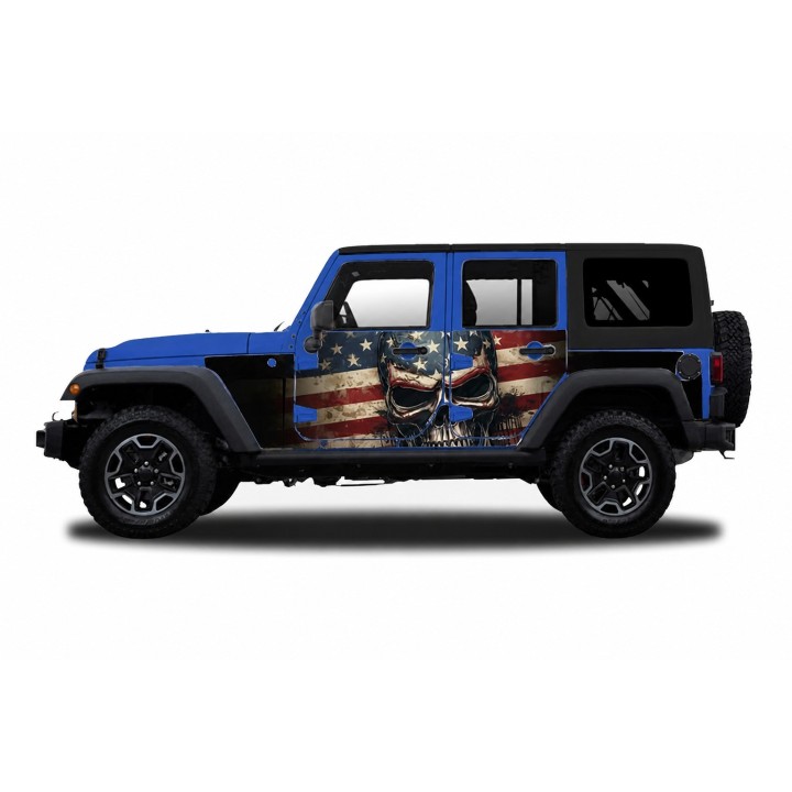 Panele ochronne 5skull Jeep Wrangler JK Unlimited 4D — na stałe - ujęcie 3