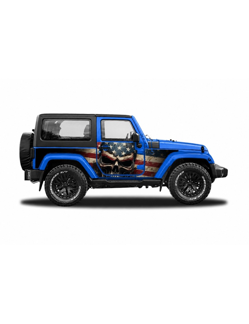 Panele ochronne 5skull Jeep Wrangler JK 2D — na stałe