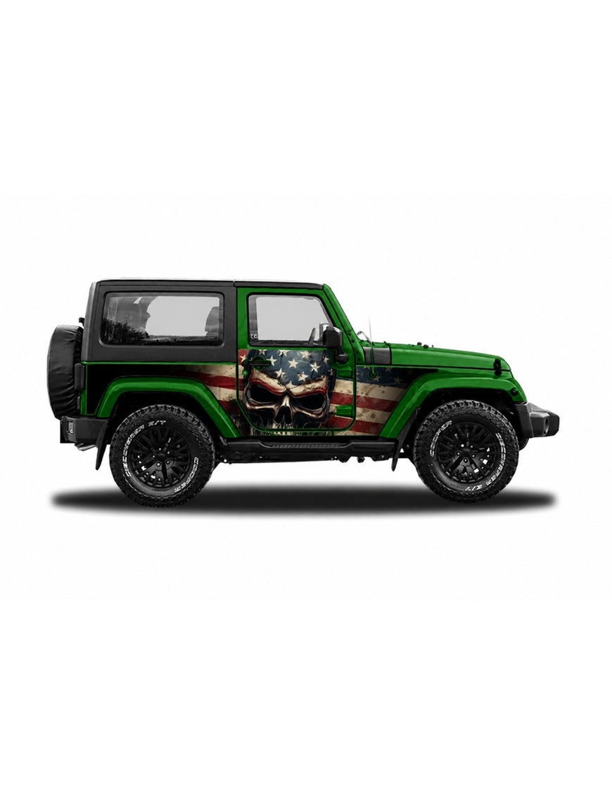 Panele ochronne 5skull Jeep Wrangler JK 2D — na stałe