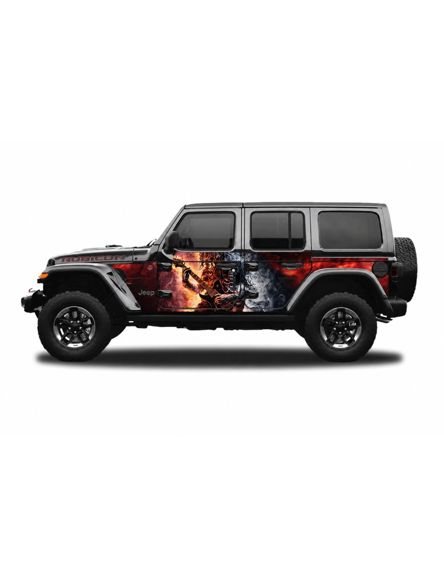 Panele ochronne 6rock Jeep Wrangler JL Unlimited 4D — na stałe