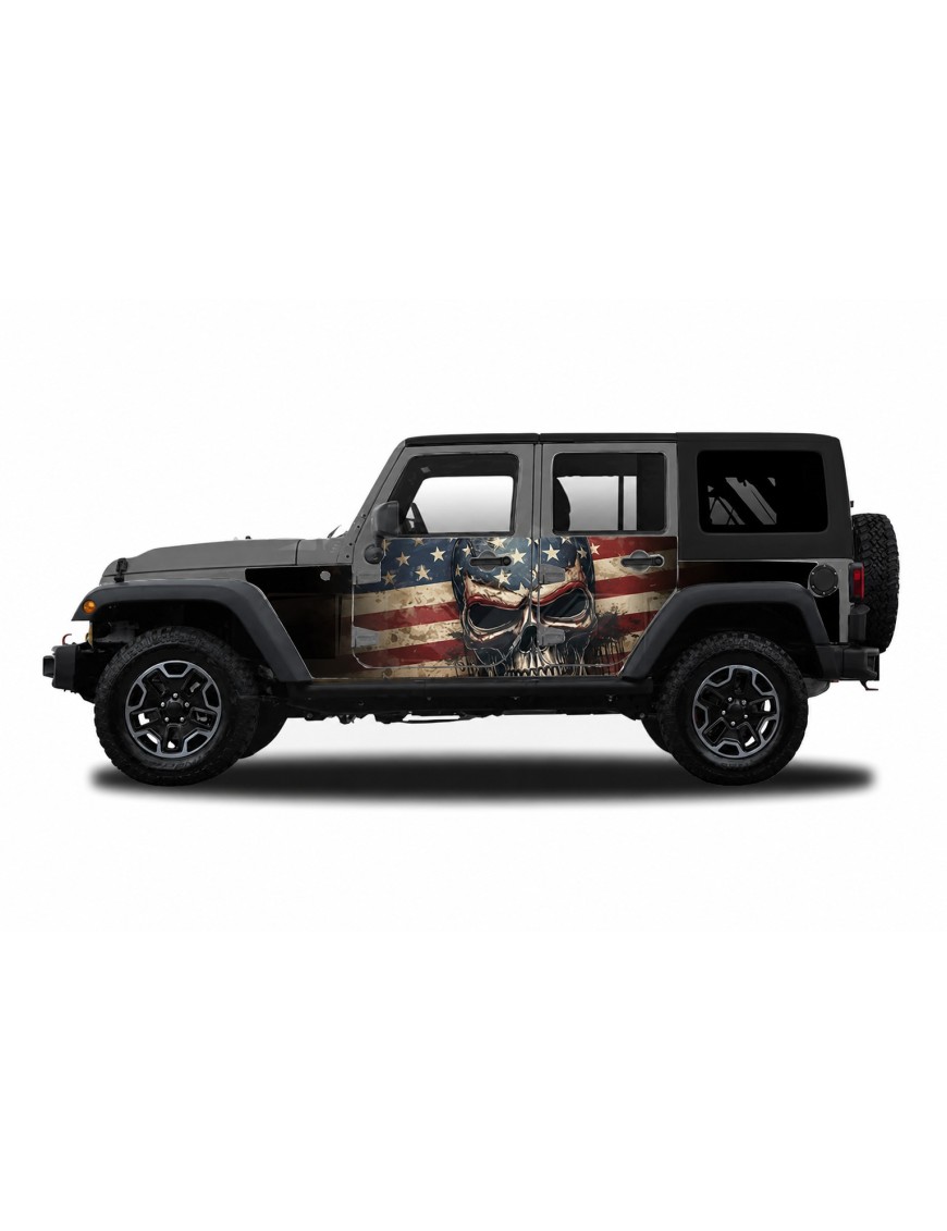 Panele ochronne 5skull Jeep Wrangler JK Unlimited 4D — na stałe