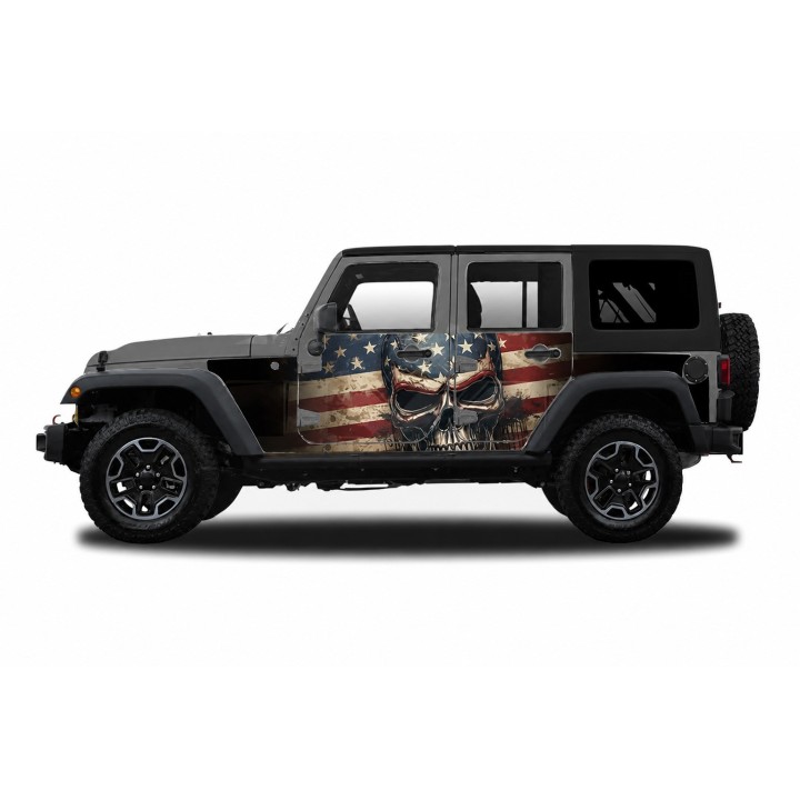 Panele ochronne 5skull Jeep Wrangler JK Unlimited 4D — na stałe - ujęcie 5