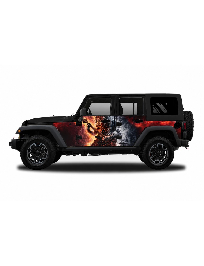 Panele ochronne 6rock Jeep Wrangler JK Unlimited 4D — na stałe