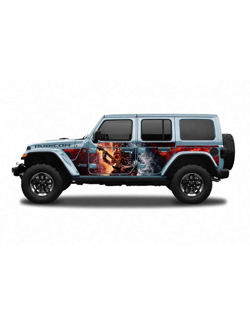 Panele ochronne 6rock Jeep Wrangler JL Unlimited 4D — na stałe