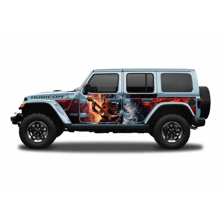Panele ochronne 6rock Jeep Wrangler JL Unlimited 4D — na stałe - ujęcie 4