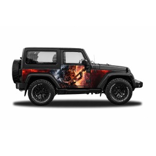 Panele ochronne 6rock Jeep Wrangler JK 2D — na stałe - ujęcie 2