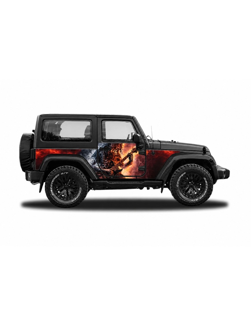 Panele ochronne 6rock Jeep Wrangler JK 2D — na stałe