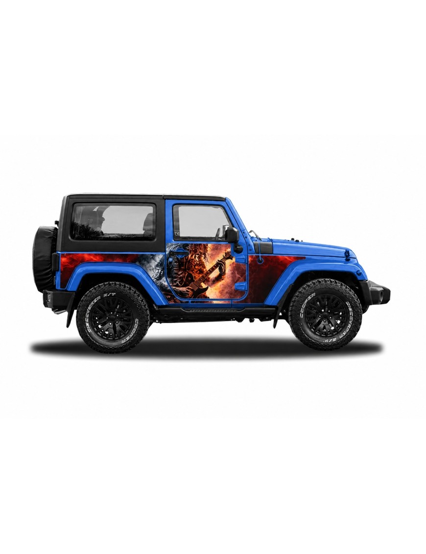 Panele ochronne 6rock Jeep Wrangler JK 2D — na stałe