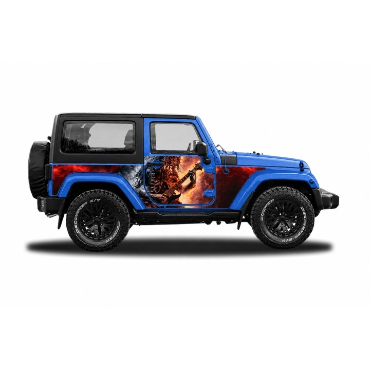 Panele ochronne 6rock Jeep Wrangler JK 2D — na stałe - ujęcie 3