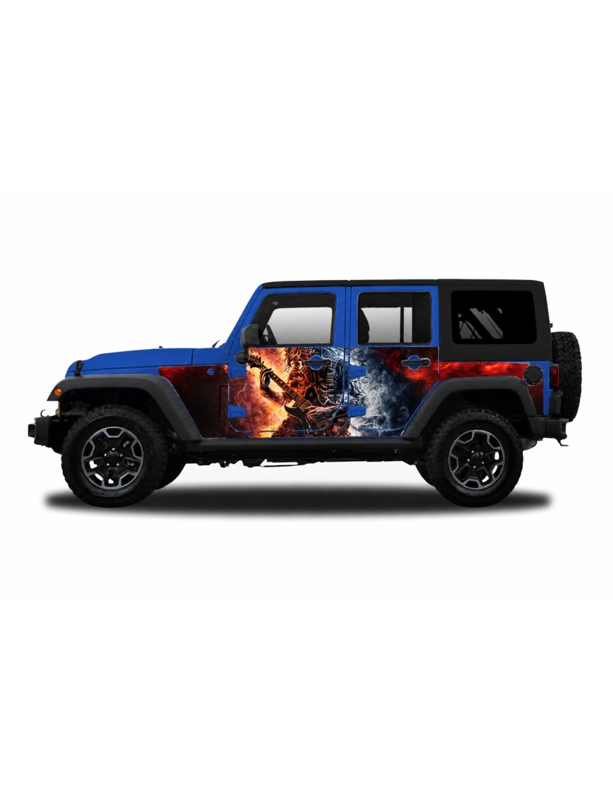 Panele ochronne 6rock Jeep Wrangler JK Unlimited 4D — na stałe