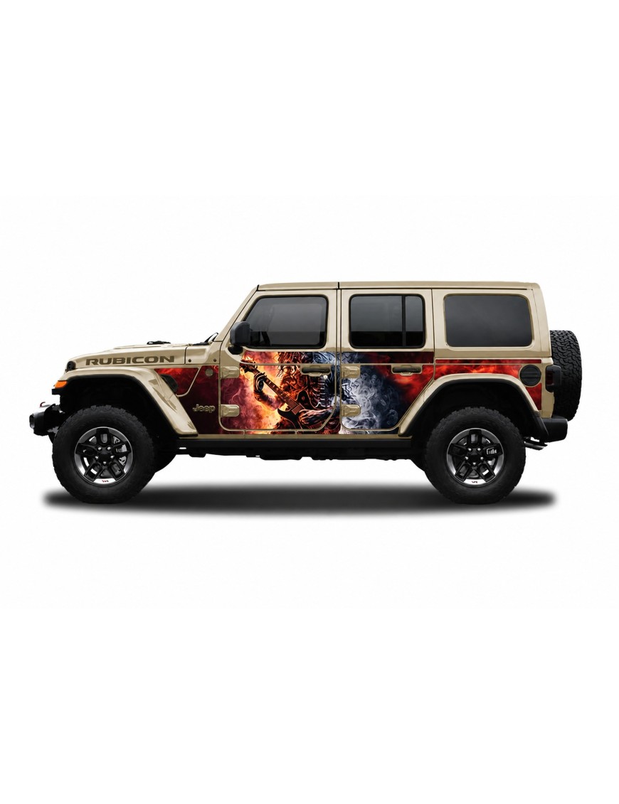 Panele ochronne 6rock Jeep Wrangler JL Unlimited 4D — na stałe
