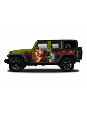 Panele ochronne 6rock Jeep Wrangler JK Unlimited 4D — na stałe