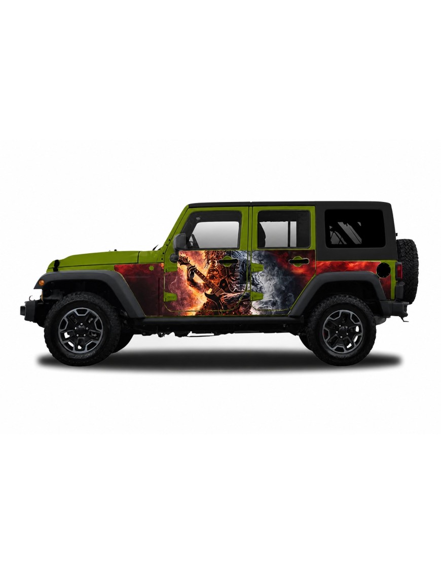 Panele ochronne 6rock Jeep Wrangler JK Unlimited 4D — na stałe