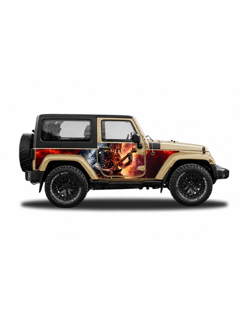 Panele ochronne 6rock Jeep Wrangler JK 2D — na stałe
