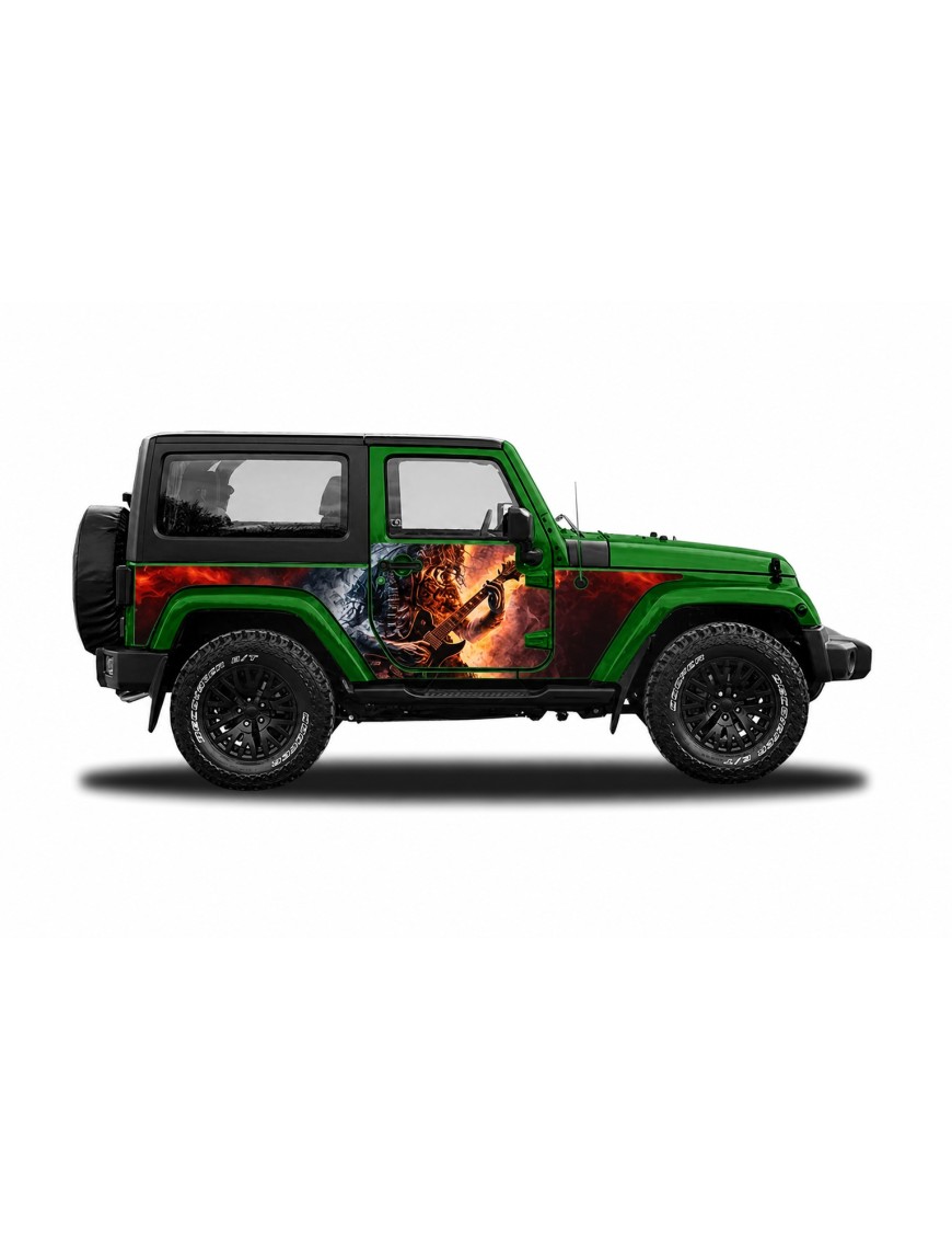 Panele ochronne 6rock Jeep Wrangler JK 2D — na stałe