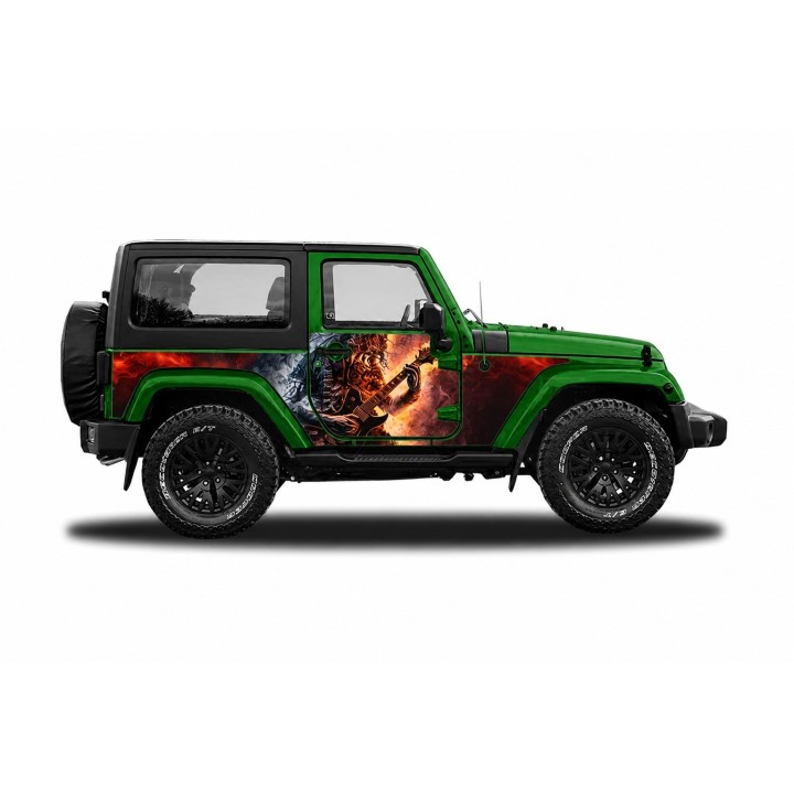 Panele ochronne 6rock Jeep Wrangler JK 2D — na stałe - ujęcie 5