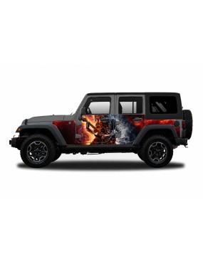 Panele ochronne 6rock Jeep Wrangler JK Unlimited 4D — na stałe