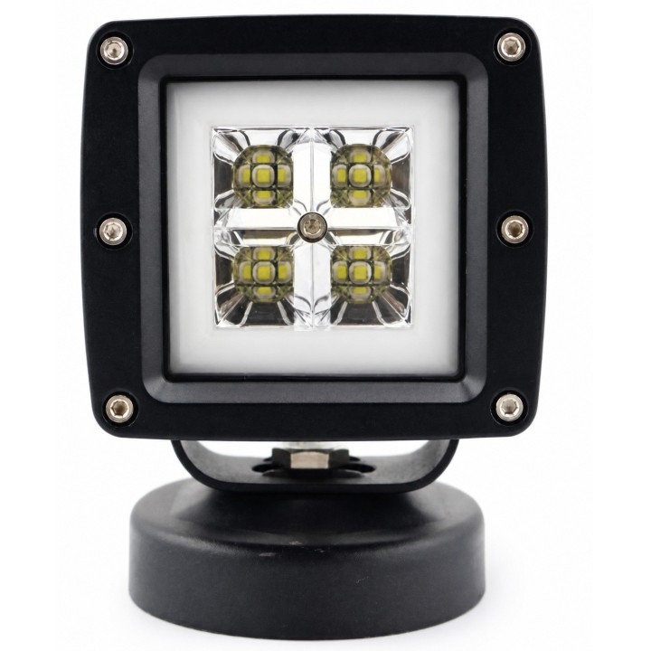Lampa robocza LED 40 W z ringiem DRL — THW 0740C, spot