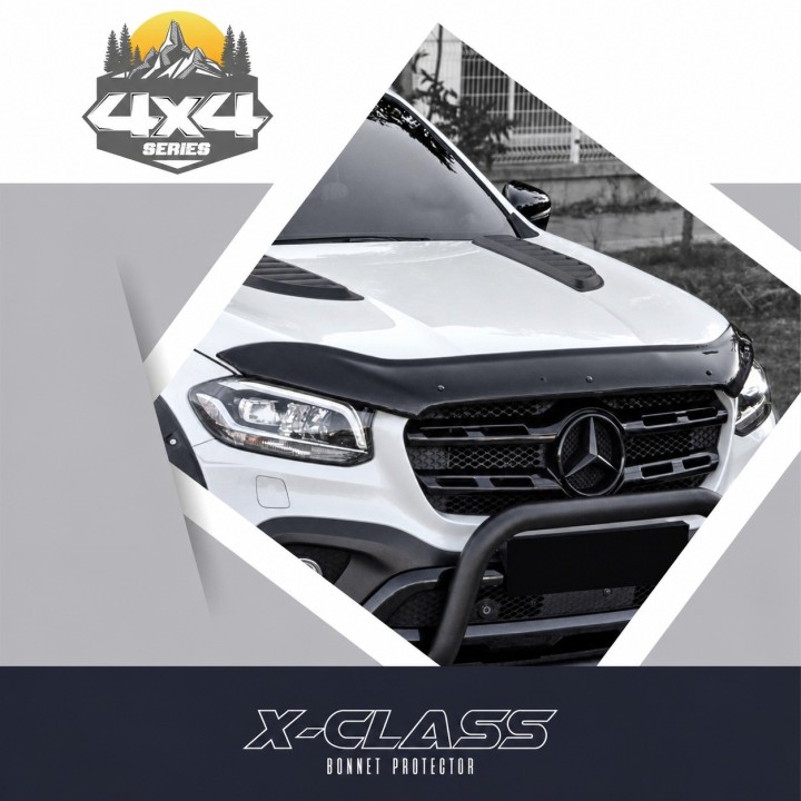 Owiewka maski Mercedes X-Class — ABS, czarny fortepianowy